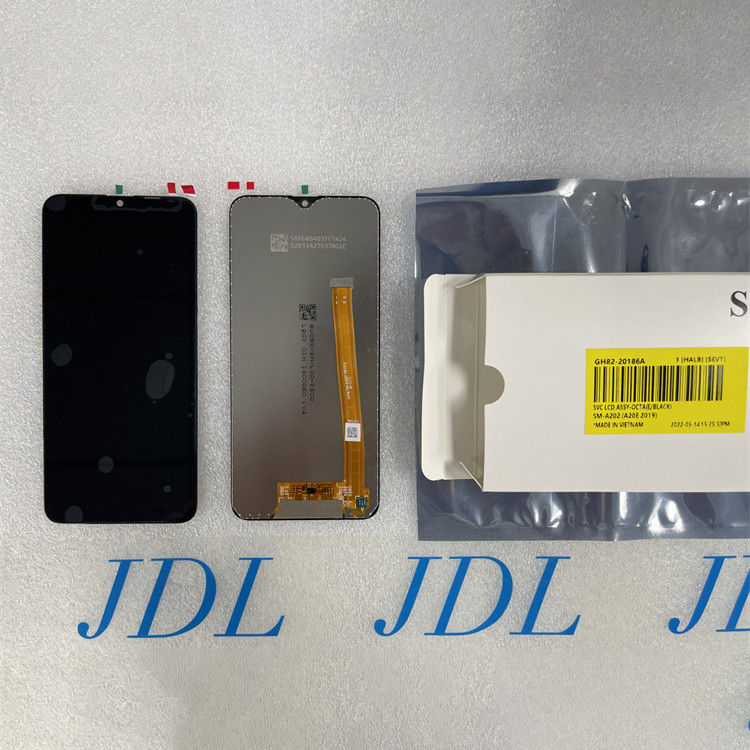A20E LCD LCD برای سامسونگ A202 بسته سرویس جدید اصلی LCDS نمایشگر گلکسی a20e کارخانه صفحه نمایش تلفن همراه Pantalla