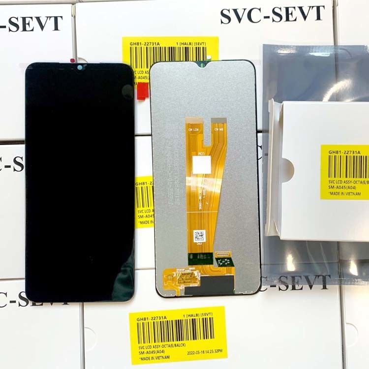 گوشی موبایل LCDS Pantalla برای سامسونگ A04 بسته سرویس جدید اصلی LCD گلکسی A045 صفحه نمایش لمسی با کیفیت بالا