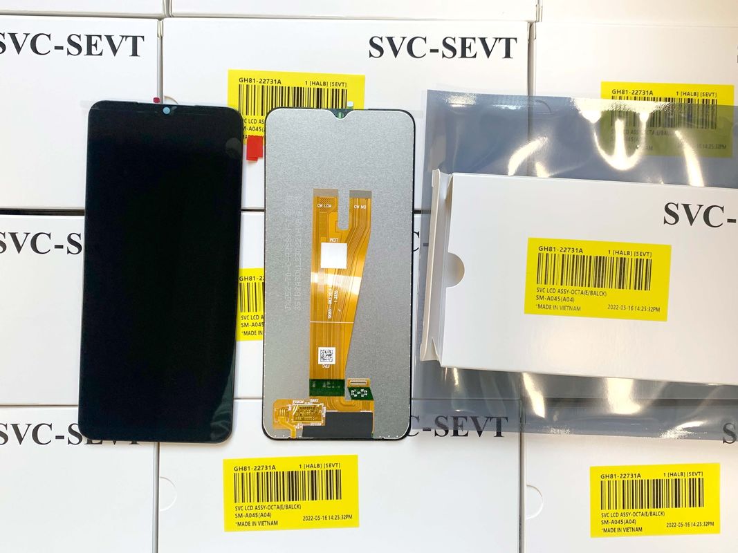 گوشی موبایل LCDS Pantalla برای سامسونگ A04 بسته سرویس جدید اصلی LCD گلکسی A045 صفحه نمایش لمسی با کیفیت بالا