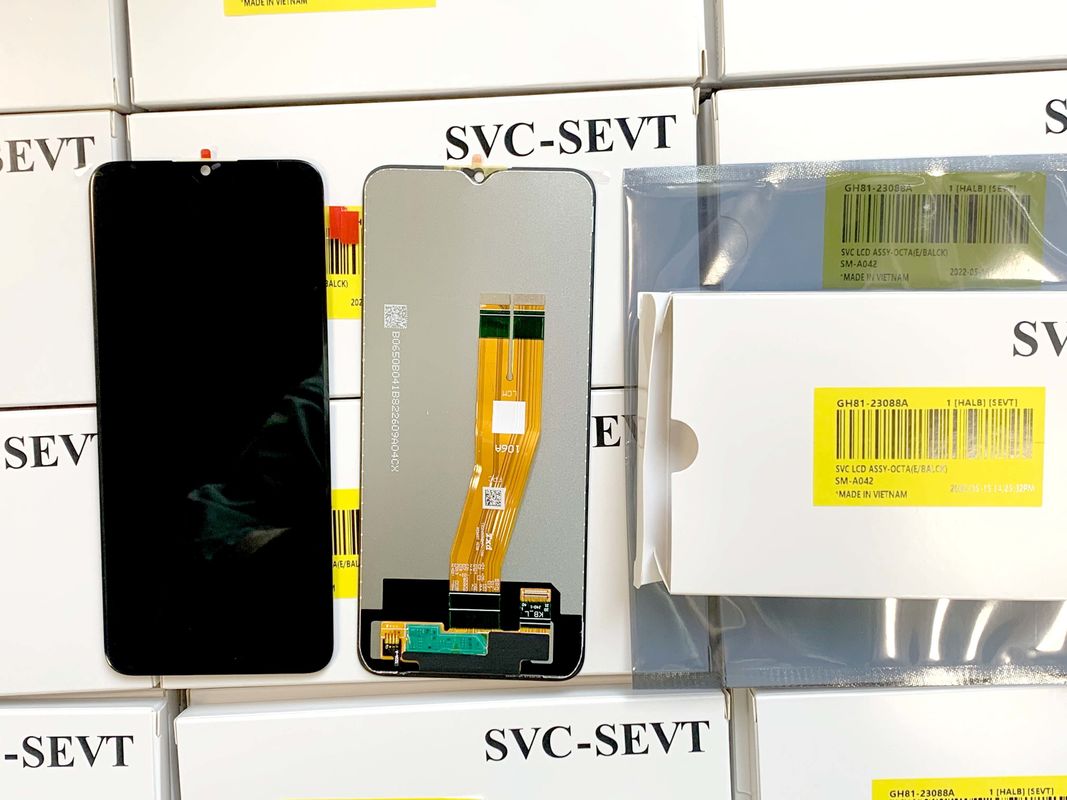 صفحه نمایش ال سی دی تلفن همراه صفحه نمایش ال سی دی اصلی برای سامسونگ A04E سرویس پیک LCDS گلکسی A042 صفحه نمایش جدید آزمایش شده