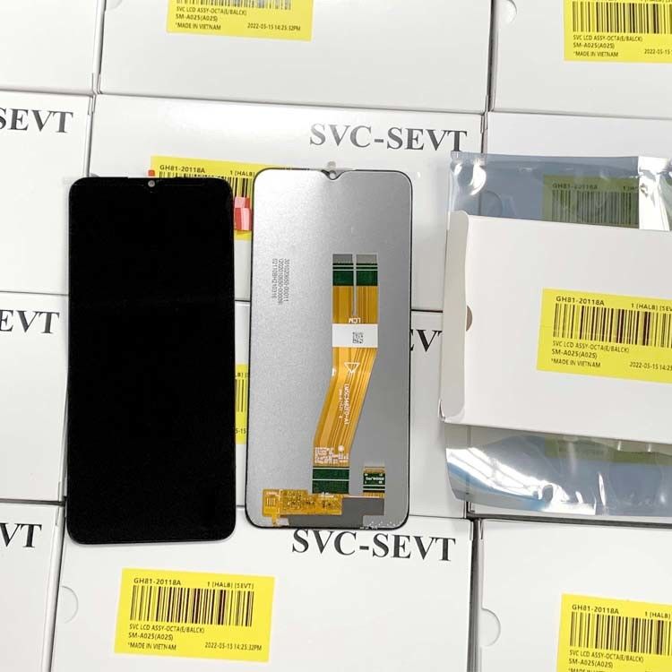 عمده فروش صفحه نمایش ال سی دی با کیفیت بالا برای سامسونگ A02S 100٪ بسته سرویس جدید اصلی LCDS  A025 صفحه نمایش تلفن