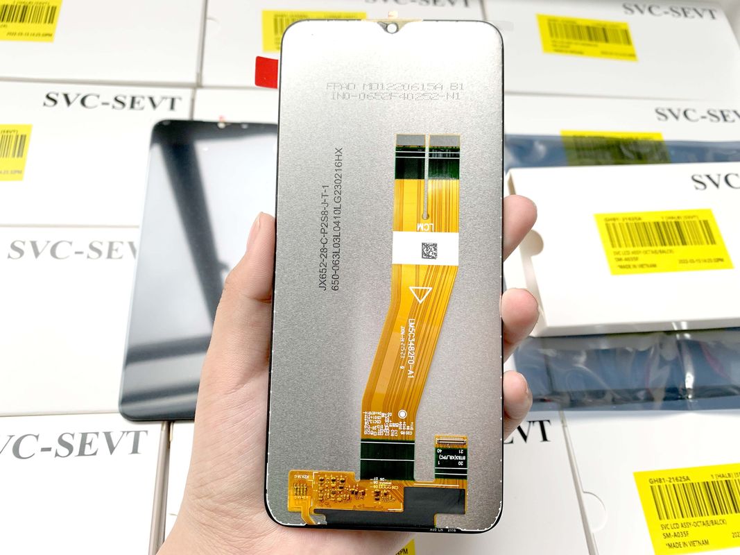 عمده فروشی صفحه نمایش ال سی دی تلفن برای  A03 100٪ صفحه نمایش اصلی مورد آزمایش تلفن همراه A035 Pantalla با کیفیت بالا