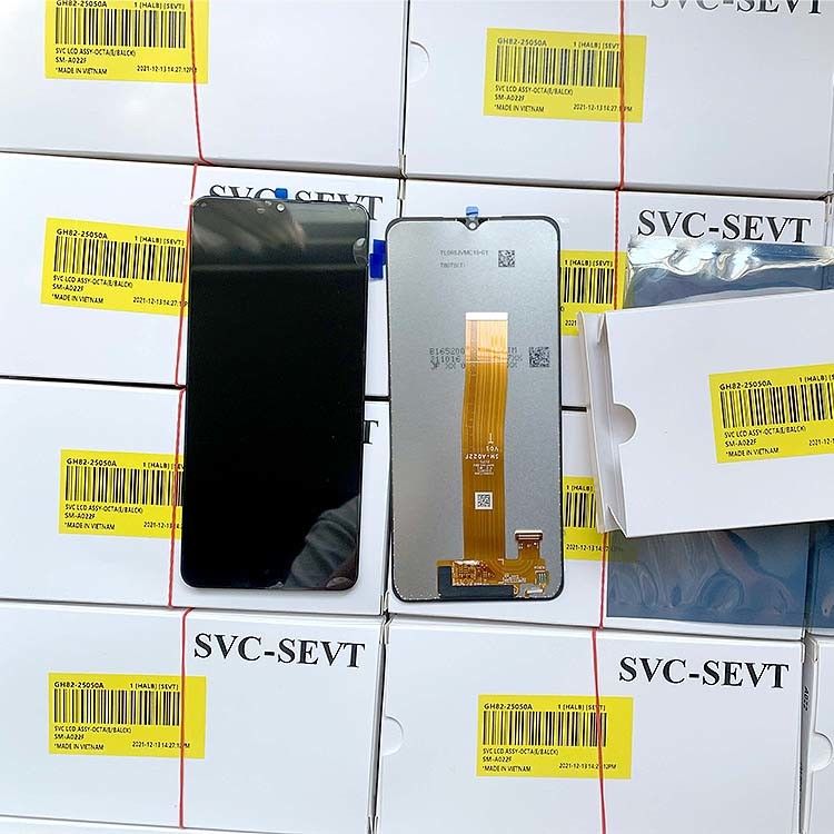 صفحه نمایش ال سی دی A02 برای  A022 بسته سرویس تلفن همراه ال سی دی گلکسی A02 عمده فروش اصلی لمسی دیجیتال پانتالا