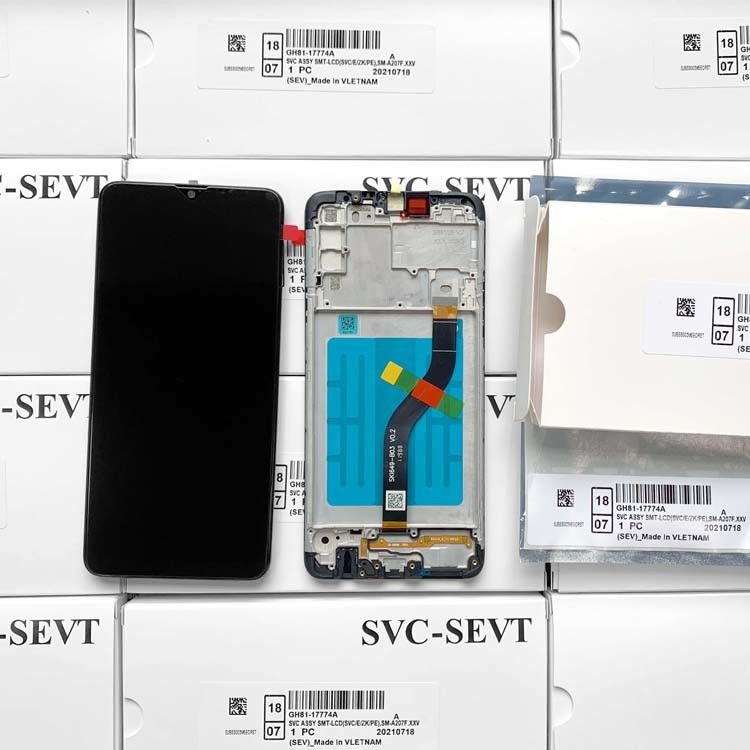 A20S LCD lcd + Frame برای سامسونگ A20S بسته سرویس اصلی LCDS نمایشگر گلکسی A207 صفحه نمایش تلفن همراه