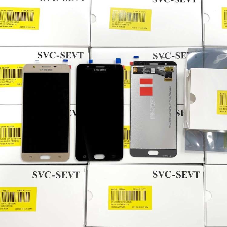 J7 Prime LCD LCD برای سامسونگ j7 prime بسته سرویس اصلی LCDS نمایشگر گلکسی G610 صفحه نمایش تلفن همراه