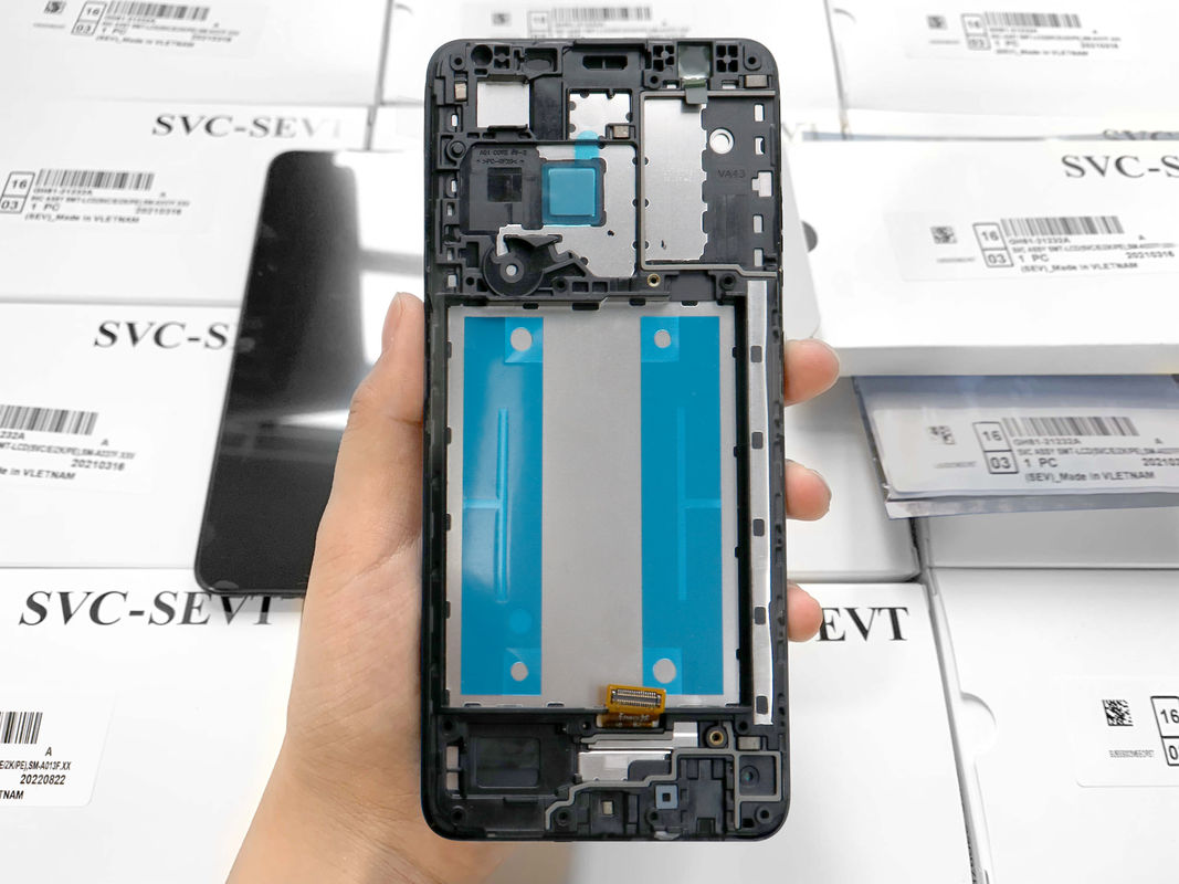 A013 صفحه نمایش LCD با قاب برای سامسونگ A013 بسته سرویس اصلی LCDS گلکسی A01 هسته صفحه نمایش تلفن همراه Pantalla
