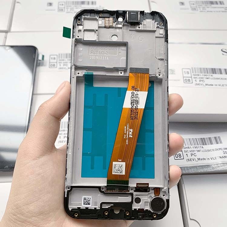 A01 صفحه نمایش ال سی دی LCD با قاب برای سامسونگ A01 بسته خدمات عمده LCDS گلکسی A105 اصلی تلفن Pantalla