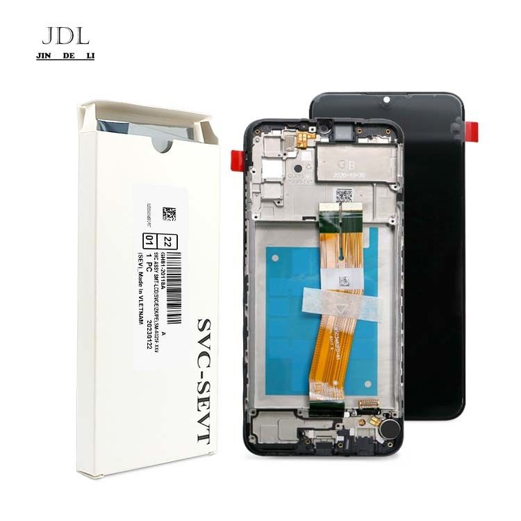 عمده فروش A02S LCD LCD با قاب برای سامسونگ A02S نمایشگر صفحه لمسی فابریک گلکسی A025 بسته سرویس LCDS شلوار