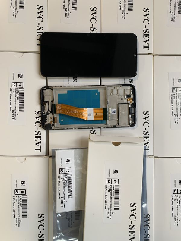 بسته خدمات اصلی A03S LCD با قاب برای سامسونگ a03s صفحه نمایش تلفن همراه گلکسی A037 Pantalla با کیفیت بالا