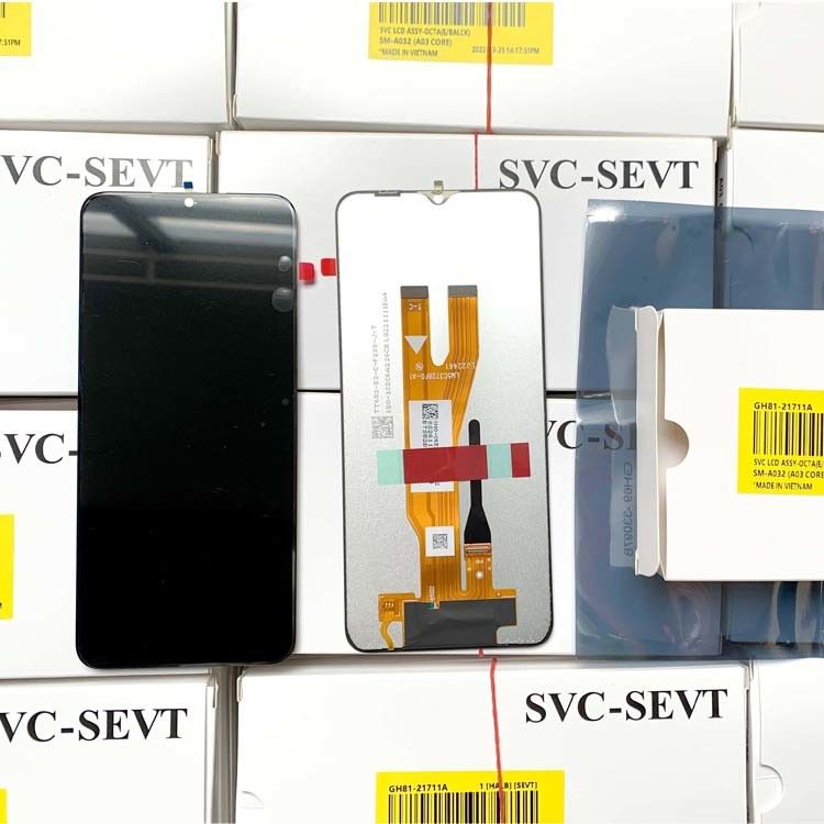 A03 هسته LCD LCD برای سامسونگ a03 هسته تلفن همراه صفحه لمسی Pantalla  A032 بسته سرویس اصلی صفحه نمایش LCD