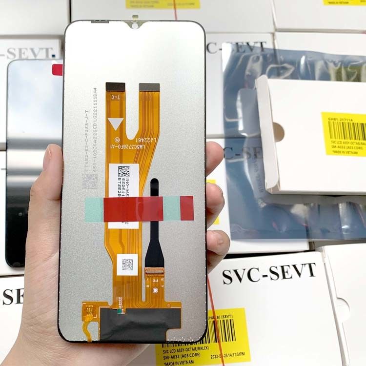 A03 هسته LCD LCD برای سامسونگ a03 هسته تلفن همراه صفحه لمسی Pantalla  A032 بسته سرویس اصلی صفحه نمایش LCD