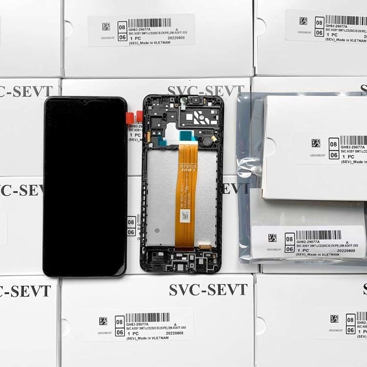 A04S LCD LCD با قاب برای  a04s بسته سرویس اصلی LCDS گلکسی A047 صفحه نمایش تلفن همراه Pantalla