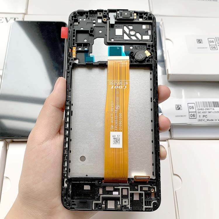 A04S LCD LCD با قاب برای  a04s بسته سرویس اصلی LCDS گلکسی A047 صفحه نمایش تلفن همراه Pantalla
