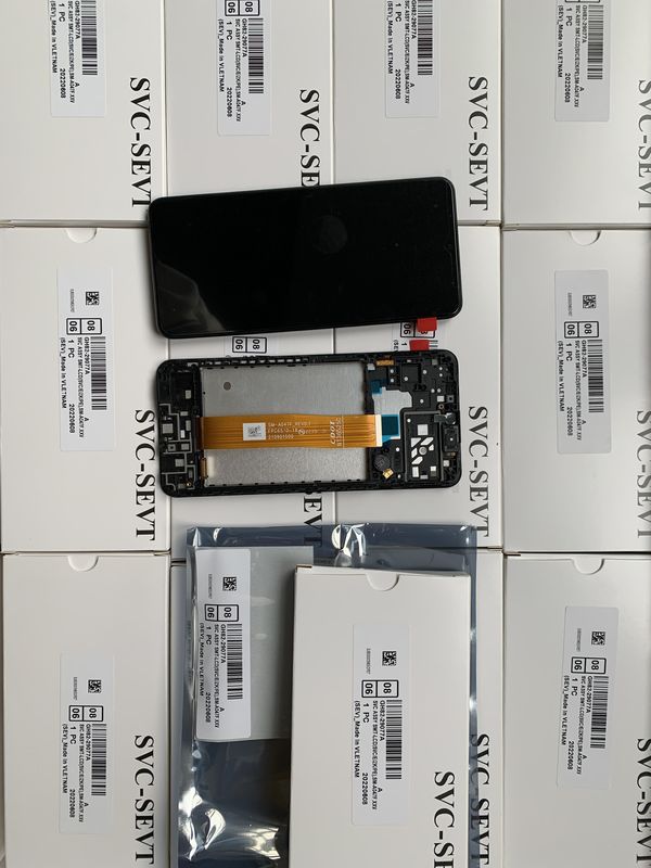 A04S LCD LCD با قاب برای  a04s بسته سرویس اصلی LCDS گلکسی A047 صفحه نمایش تلفن همراه Pantalla