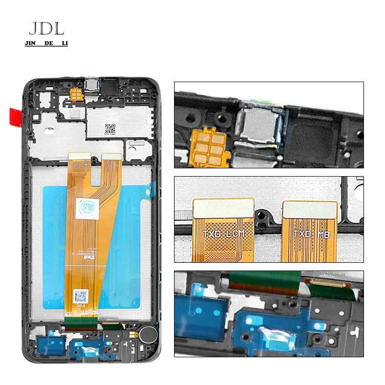 A045 صفحه نمایش LCD با قاب برای سامسونگ a045 تلفن همراه لمس Pantalla گلکسی A04 بسته خدمات اصلی LCDS
