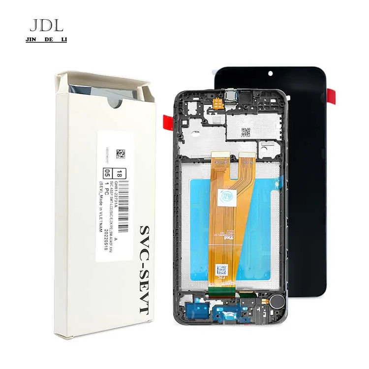 A045 صفحه نمایش LCD با قاب برای سامسونگ a045 تلفن همراه لمس Pantalla گلکسی A04 بسته خدمات اصلی LCDS