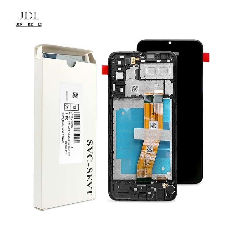 A04E LCD با قاب برای سامسونگ a04e بسته سرویس جدید اصلی LCDS نمایشگر گلکسی A04E صفحه نمایش تلفن همراه