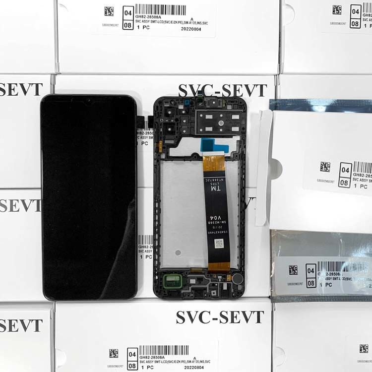 صفحه نمایش ال سی دی فابریک A135 برای سامسونگ A13S صفحه اصلی تلفن همراه  A137 Service Pack LCDS