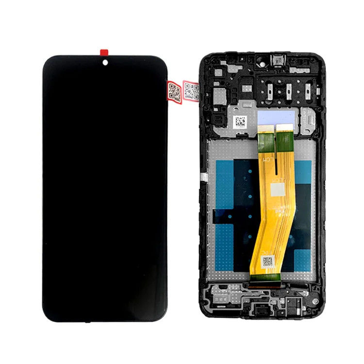 ال سی دی A14 4G با قاب برای گوشی موبایل سامسونگ A145P لمسی Pantalla  A145R Service Pack صفحه نمایش LCDS