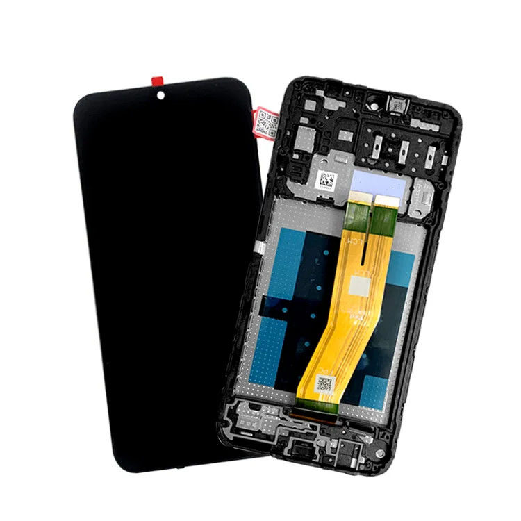 ال سی دی A14 4G با قاب برای گوشی موبایل سامسونگ A145P لمسی Pantalla  A145R Service Pack صفحه نمایش LCDS