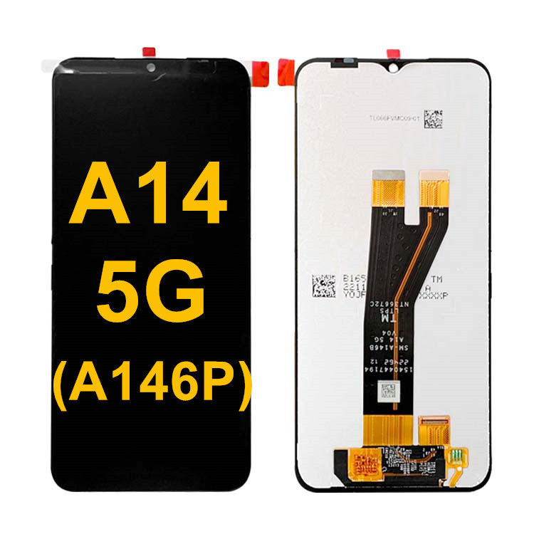 عمده فروشی A14 5G LCD LCD برای سامسونگ A14 اصلی تلفن صفحه نمایش لمسی Pantalla  A146P سرویس پیک LCDS