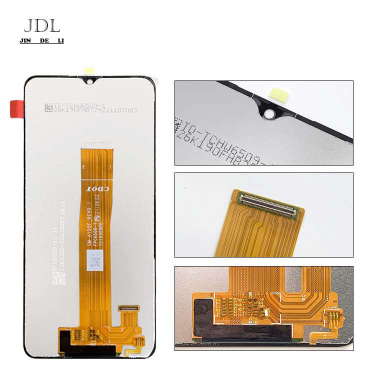 رنگ سیاه A12 LCD جایگزین برای صفحه نمایش موبایل ارسال شده توسط EMS FEDEX UPS DHL TNT