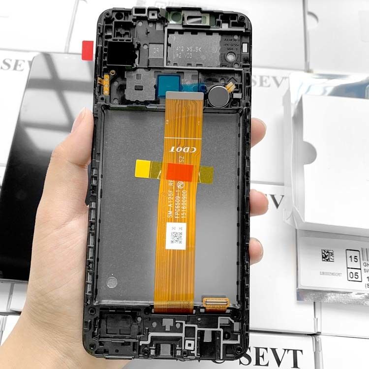 A12/A125 بسته خدمات اصلی LCD بدون قاب برای سامسونگ گلکسی a04e LCD نمایشگاه فروش مستقیم کارخانه