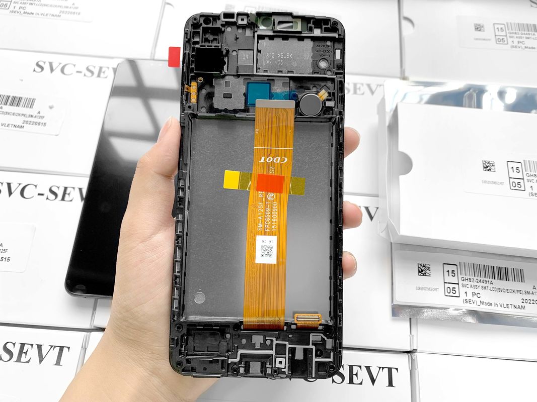 A12/A125 بسته خدمات اصلی LCD بدون قاب برای سامسونگ گلکسی a04e LCD نمایشگاه فروش مستقیم کارخانه