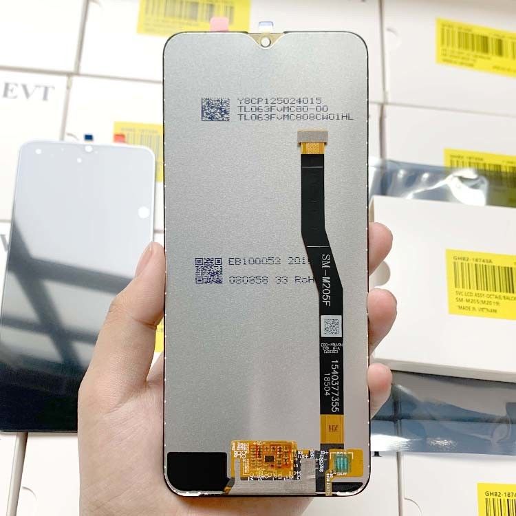 بسته خدمات حرفه ای M205 صفحه لمسی 6 اینچ QC 100٪ تست شده رزولوشن 2340x1080 برای سامسونگ کهکشان صفحه نمایش LCD