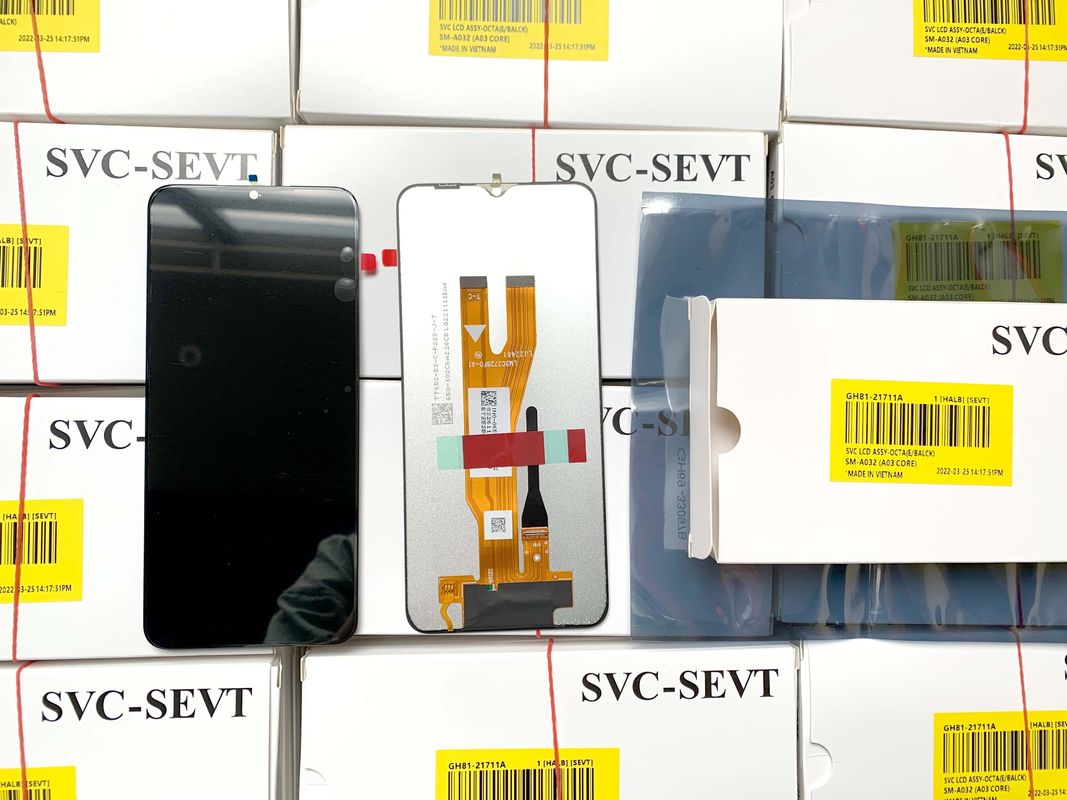 6.5 اینچ LCD سیاه سامسونگ A032 برای الزامات مشتری صفحه نمایش lcd موبایل lcd
