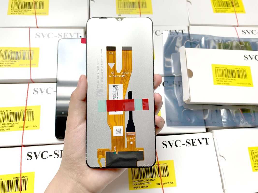6.5 اینچ LCD سیاه سامسونگ A032 برای الزامات مشتری صفحه نمایش lcd موبایل lcd