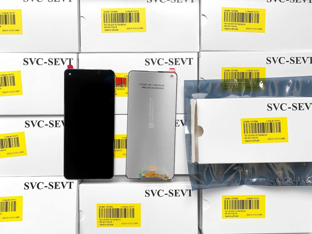نوع محصول بسته سرویس اصلی LCD بدون قاب برای سامسونگ A21s SM-A217 صفحه لمسی