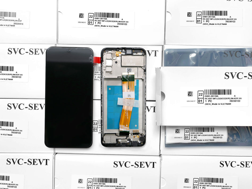 صفحه نمایش LCD تلفن A02s تعویض صفحه نمایش LCD برای صفحه نمایش با عملکرد بالا بسته سرویس