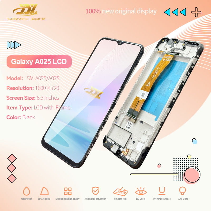 100٪ تست شده QC A02S LCD تعویض Anti Static Bag Pack نمایشگر LCD موبایل سیاه