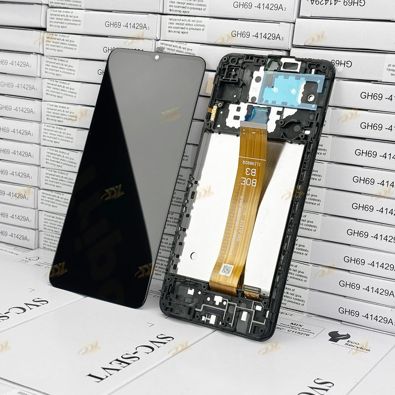 A127 lcd With Frame برای سامسونگ a127 بسته سرویس جدید اصلی صفحه نمایش تلفن همراه گلکسی A12 Nacho Touch Pantalla