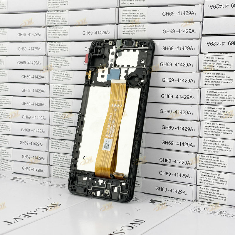 A125 Lcd اصلی Panatlla با قاب برای سامسونگ a125 سرویس پیک LCDS Screen  A125 صفحه نمایش لمسی تلفن همراه